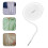 40St Sterk Polyester Drawstring Touw Broeken En Hoodies, Wit 11