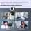 Webcam USB Full HD 1080p com Luz Circular, Foco Fixo, Rotação de 360, Conecte e Use para Streaming e Videochamadas 6