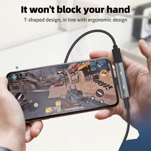 Adaptor pentru căști USB-C la 3,5 mm Black 2