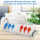 2-Pack Adjustable Air Vent Deflector, Transparent, 9"-15", for Ceiling, Floor & Sidewall Vents 3