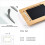 Suporte de Bambu Ajustável com Design Dobrável Multiângulo para Desenho, Compatível com Materiais de Escritório de Mesa de 11 e 12,9 Polegadas B 6