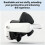 For Quest 3S Soft Rubber  Strap+Open Support Face Mask,Quick Release VR  Strap for Meta Quest 3 Accessory Black 5