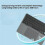 Wireless Folding Keyboard with Touchpad, Leather Cover, Stand, 64 Keys for Tablets Laptop 5