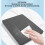 Wireless Folding Keyboard with Touchpad, Leather Cover, Stand, 64 Keys for Tablets Laptop 4