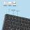 Wireless Folding Keyboard with Touchpad, Leather Cover, Stand, 64 Keys for Tablets Laptop 8