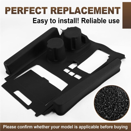 For  Sienna Central Console Silicone Protective Mat Cup Holder Mat Interior Modification Accessories Black 2