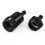 3/8" Billet Inline Fuel Filter 30  Anodized Aluminum Black 2PCS 6