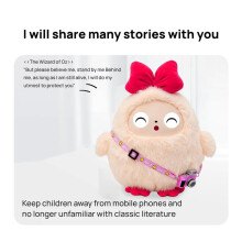 Peluche IA avec Voix Intelligente et Yeux LED, Compagnon Interactif pour Enfant/Adulte, Cadeau Idéal, Animal de Compagnie Électronique Rechargeable