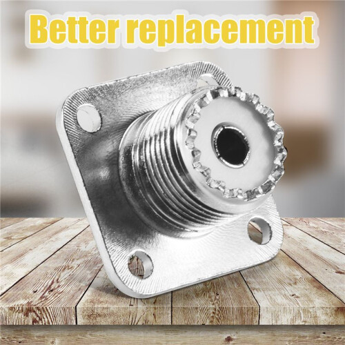 UHF Female SO239 Panel Chassis Mount Flange Deck Mount Solder Cup RF Connector 2
