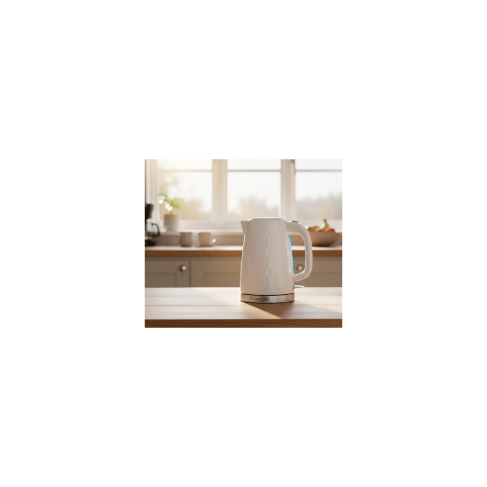 Russell Hobbs Unisex White Cordless 1.7L Electric Kettle In - Image 3