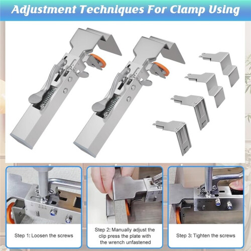 Drawer Front Installation Clamps Adjustable Drawer Fixing Clamp for Cabinet Installation Tools Drawer Front Fixing Clip 1