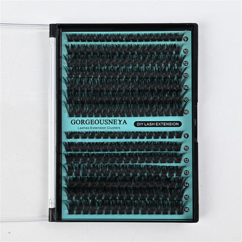 (80P 100P) False Eyelashes 9-16mm C D Curl Black Band 2