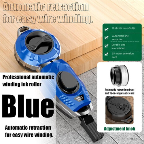 Automatic Retractable Chalk  Tool for Enhanced Efficiency in Construction and Woodworking 2