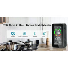 Carbon Monoxide Detector for Outdoor RV Camping with Flashlight and Temperature/Humidity Monitor for Outdoor Camping