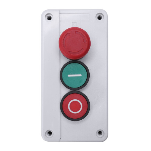 NC Emergency Stop NO Red Green Momentary Push Button  Station 600V 10A 2