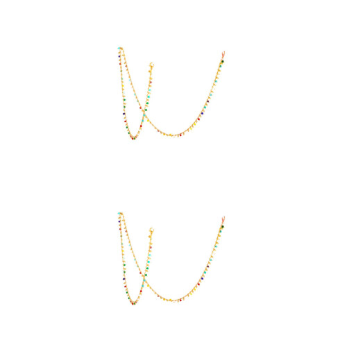 2Stk Eyeglass Chain Metall Brillenhalter Kette 2
