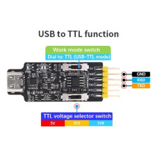 Conversor de Módulo USB Tipo C para Porta Serial 485, USB para Porta Serial TLL, TLL para Porta Serial 485 MO340P 1,8 V 3,3 V 5 V A
