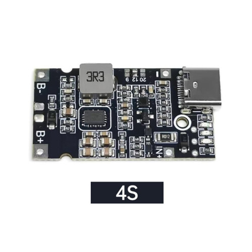 4S BMS 4.5V-15V 18W 2A Litiumbatteriladdningsmodul Stöder QC Snabbladdning med Temperaturskydd 2