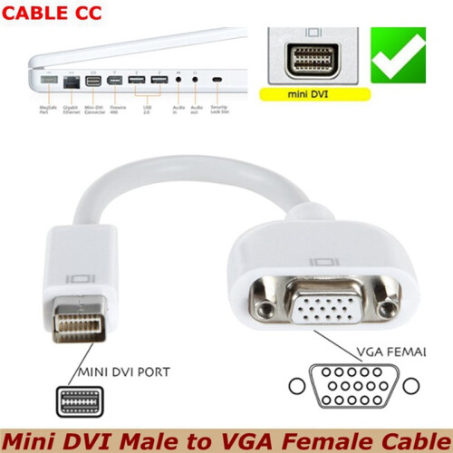 Adattatore da  DVI A VGA RGB da 15 cm per Video e Audio per  per  e Proiettore 2