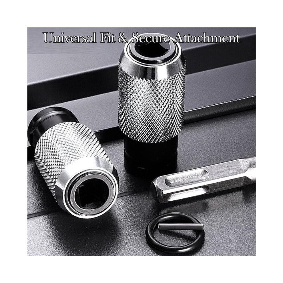 Rotary Hammer Adapter With Impact Drill Bits Set, Versatile Rotary Hammer Adapter Set, 4 Sizes, Perfect 4712697337449