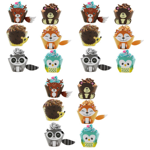 72Stk Cupcake Holder Cups DIY Kuchen Für Geburtstagsfeiern 2
