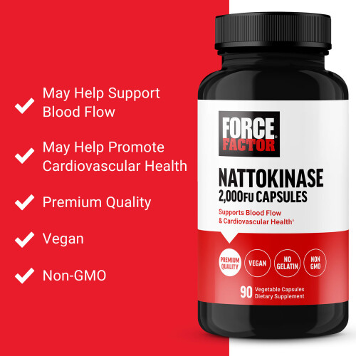 Force Factor, Nattokinase, 2,000 FU, 90 Vegetable Capsules 2