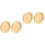4Stk Hamster Futterhalter Holz Khaki Rund Futterspender Robust 5