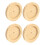 4Stk Hamster Futterhalter Holz Khaki Rund Futterspender Robust 6