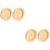 4Stk Hamster Futterhalter Holz Khaki Rund Futterspender Robust 7