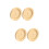 4Stk Hamster Futterhalter Holz Khaki Rund Futterspender Robust 8