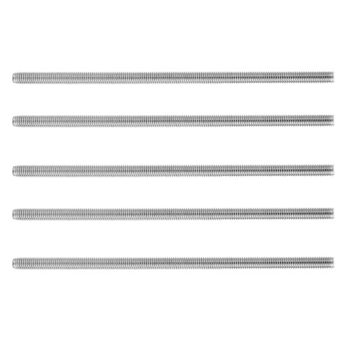 M6 x 150mm 304 Stainless Steel Fully Threaded Rod Bar Studs Hardware 5 Pcs 2