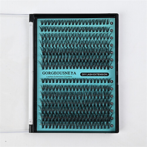 (40P 50P) False Eyelashes 9-16mm C D Curl Black Band 1