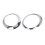 2Pcs Silver Headlight Rings Mini 2001-2006 6