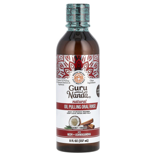 GuruNanda, Φυσική Oil Pulling Oral Rinse, Coconut + Κινάμηλο, 8 fl oz (237 ml) 2