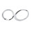 2Pcs Silver Headlight Rings Mini 2001-2006 7