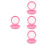 4Pièces Porte-Appareils Rose Transparent Pour Buccaux Multiusage 4
