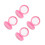 4Pièces Porte-Appareils Rose Transparent Pour Buccaux Multiusage 5