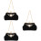 3Stk Damen Abendtasche Clutch Plüsch Mit , Elegant 8