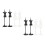 8Pièces Mannequin ABS Support Pour Déco Et Couture 3