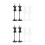 8Pièces Mannequin ABS Support Pour Déco Et Couture 6