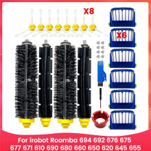 Replacement Parts for 694 692 676 675 677 671 610 690 680 660 650 620 645 655 Robot Vacuum Brush Filters