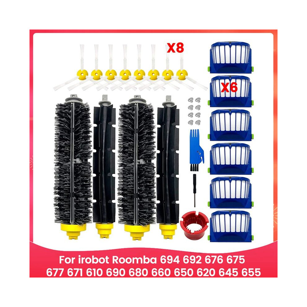 Replacement Parts For 694 692 676 675 677 671 610 690 680 660 650 620 645 655 Robot Vacuum Brush Filters 6033868718088