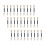100Stk Profi Lidschattenpinsel Doppelköpfiges Make-Up Pinselset Bunt 9