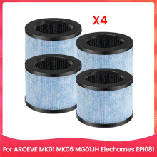 4PCS Air Purifier Filter Element for AROEVE MK01 MK06 MG01JH EPI081 Air Purifier Accessories Replacement Parts