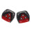 3 pezzi Rosso Nero Pedale Pad copertura antiscivolo per MT Auto 2