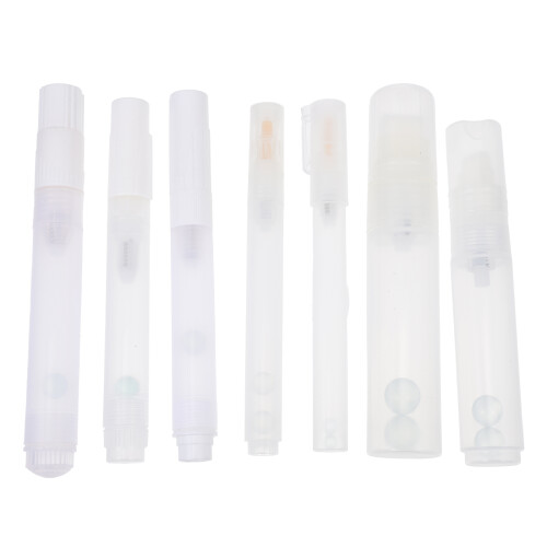 21Pièces Coques Stylo Plastique Blanches Couverture Protégée Portable 1