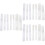 21Pièces Coques Stylo Plastique Blanches Couverture Protégée Portable 7