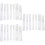 21Pièces Coques Stylo Plastique Blanches Couverture Protégée Portable 8