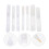 21Pièces Coques Stylo Plastique Blanches Couverture Protégée Portable 11
