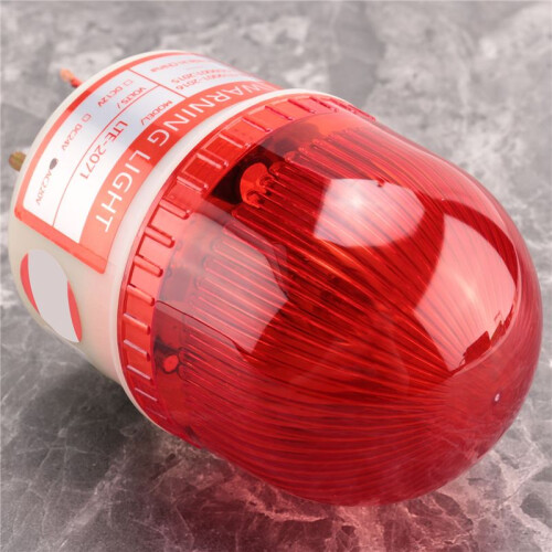 AC 220V 15W Red Light Industrial Signal Tower Flash Warning Lamp 2